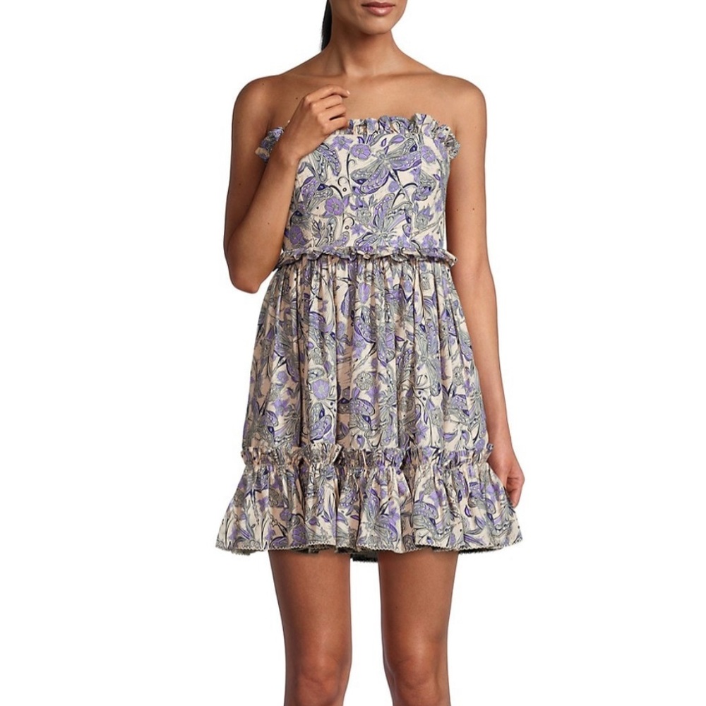 Rosa Strapless Ruffled Minidress